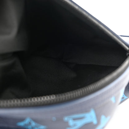 Louis Vuitton Monogram Shadow Duo Slingbag Navy River Blue 5 of 12