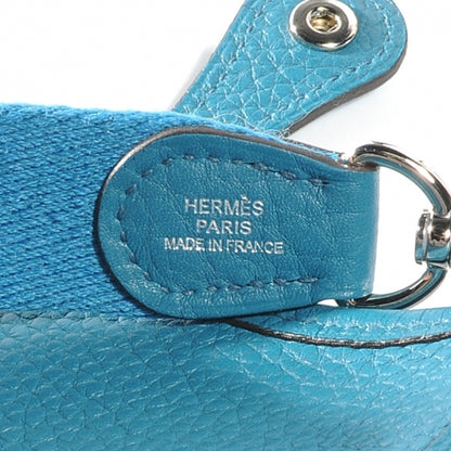 Hermes Taurillon Clemence Evelyne TPM Bleu Izmir 9 of 9