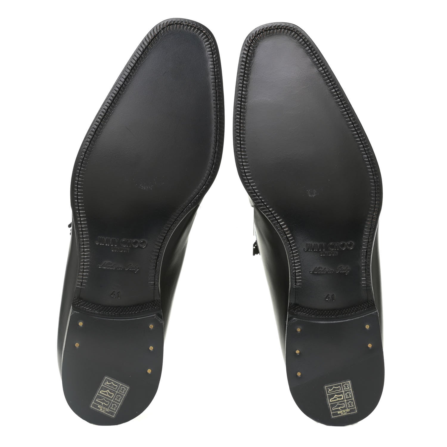 Jimmy Choo Nappa Mens Foxley Tassel Loafers 41 Black 6 of 10