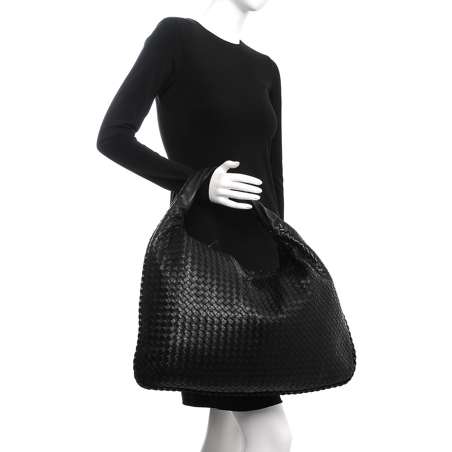 Bottega Veneta Nappa Intrecciato Maxi Veneta Hobo Nero Black 2 of 9