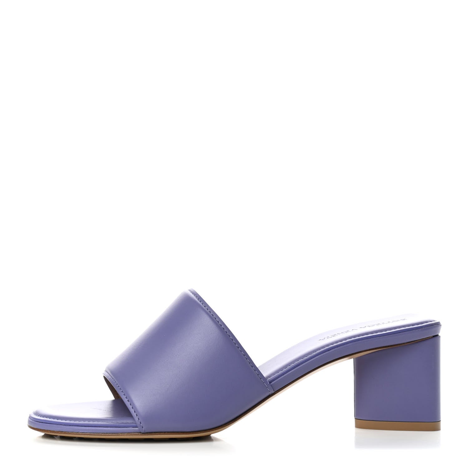 Bottega Veneta Vienna Calfskin The Band Sandals 38.5 Lavender 1 of 7