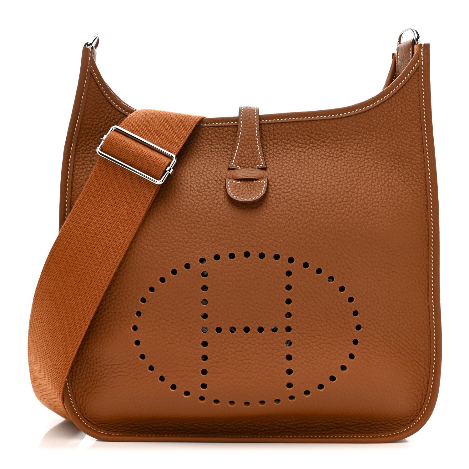 Hermes Taurillon Clemence EVELYNE III PM Gold 1 of 11