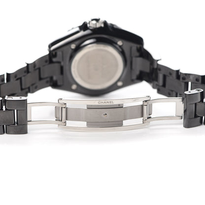 Chanel Stainless Steel Ceramic 33mm J12 Electro Quartz Watch Black 5 of 6