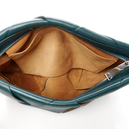 Bottega Veneta Nappa Maxi Blown Up Intrecciato Pouch Clutch Raintree 5 of 8