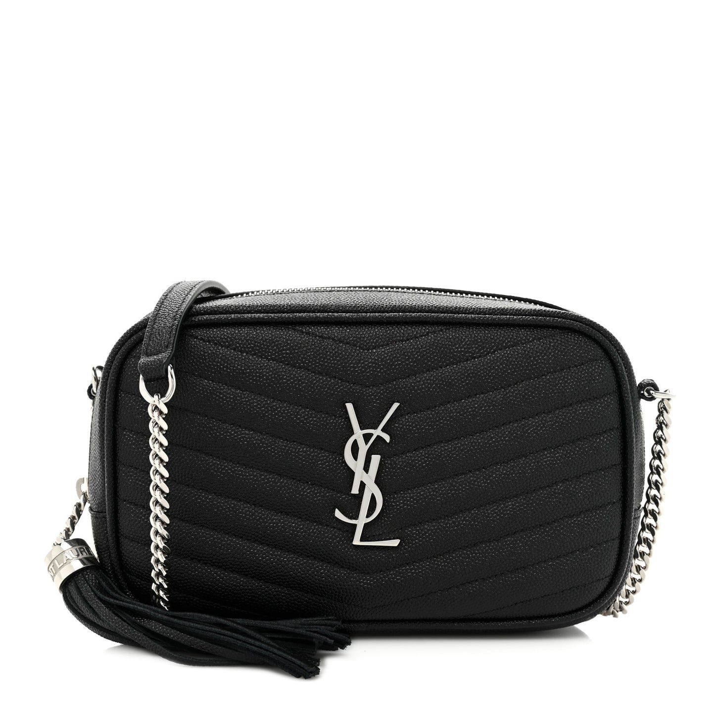 Grain De Poudre Matelasse Monogram Mini Lou Camera Bag Black