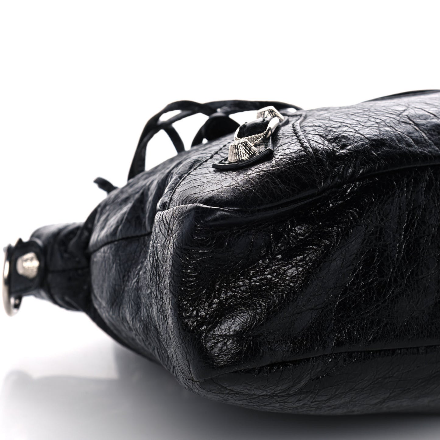 Agneau Giant 12 Silver Hardware Town Black