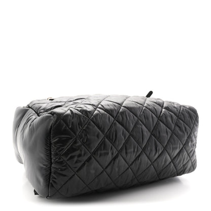 Chanel Nylon Quilted Coco Cocoon Backpack Black 4 of 10