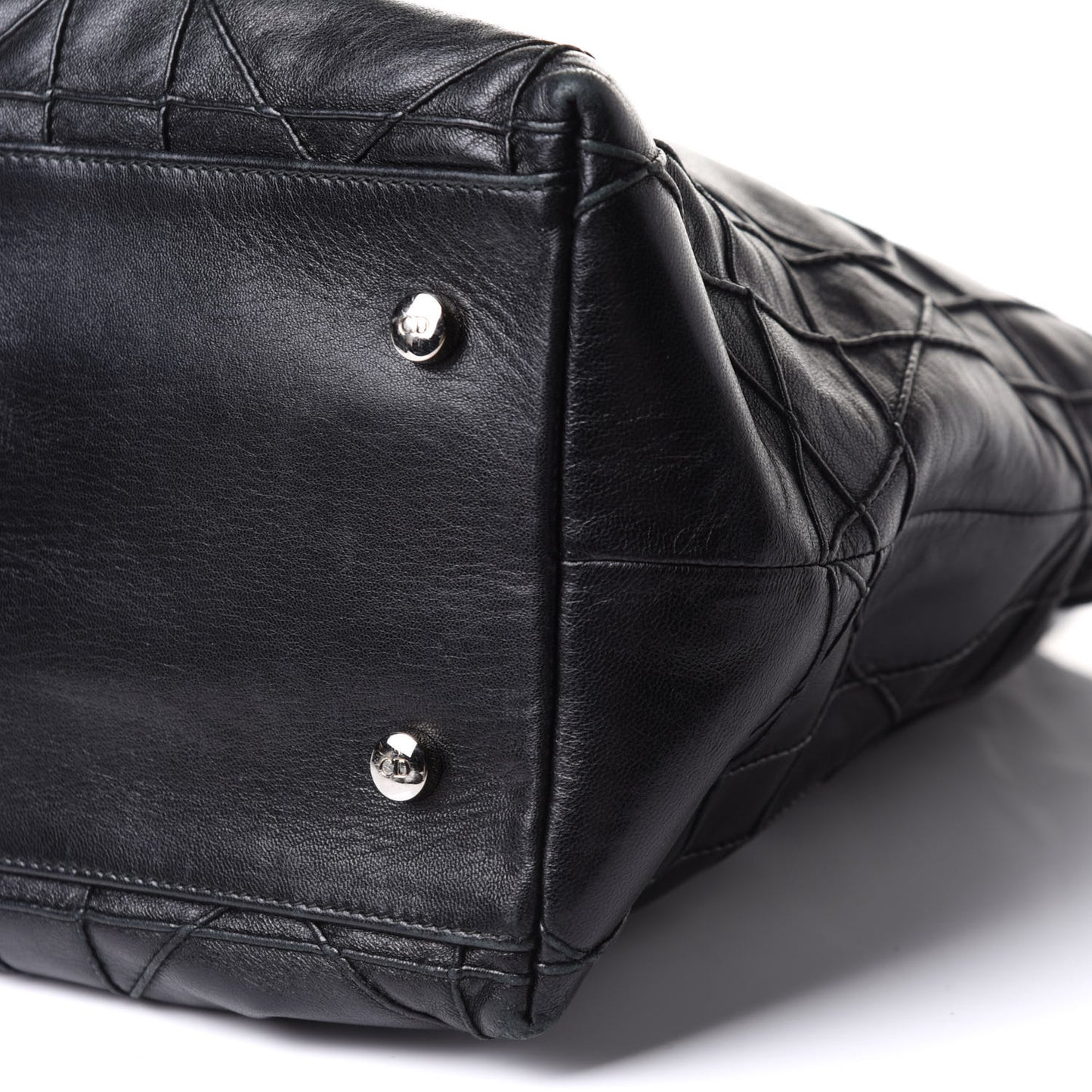 Lambskin Cannage Large Granville Tote Black