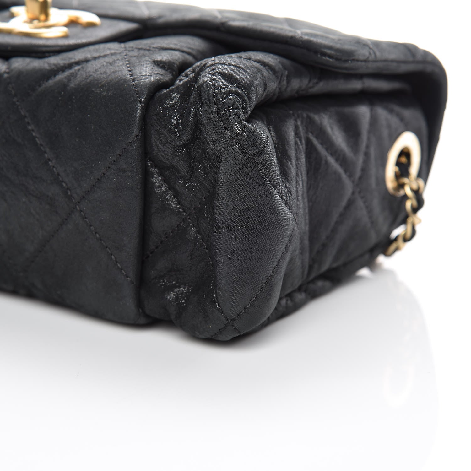 Chanel Iridescent Calfskin Quilted Small Chic Quilt Flap Black 9 of 10