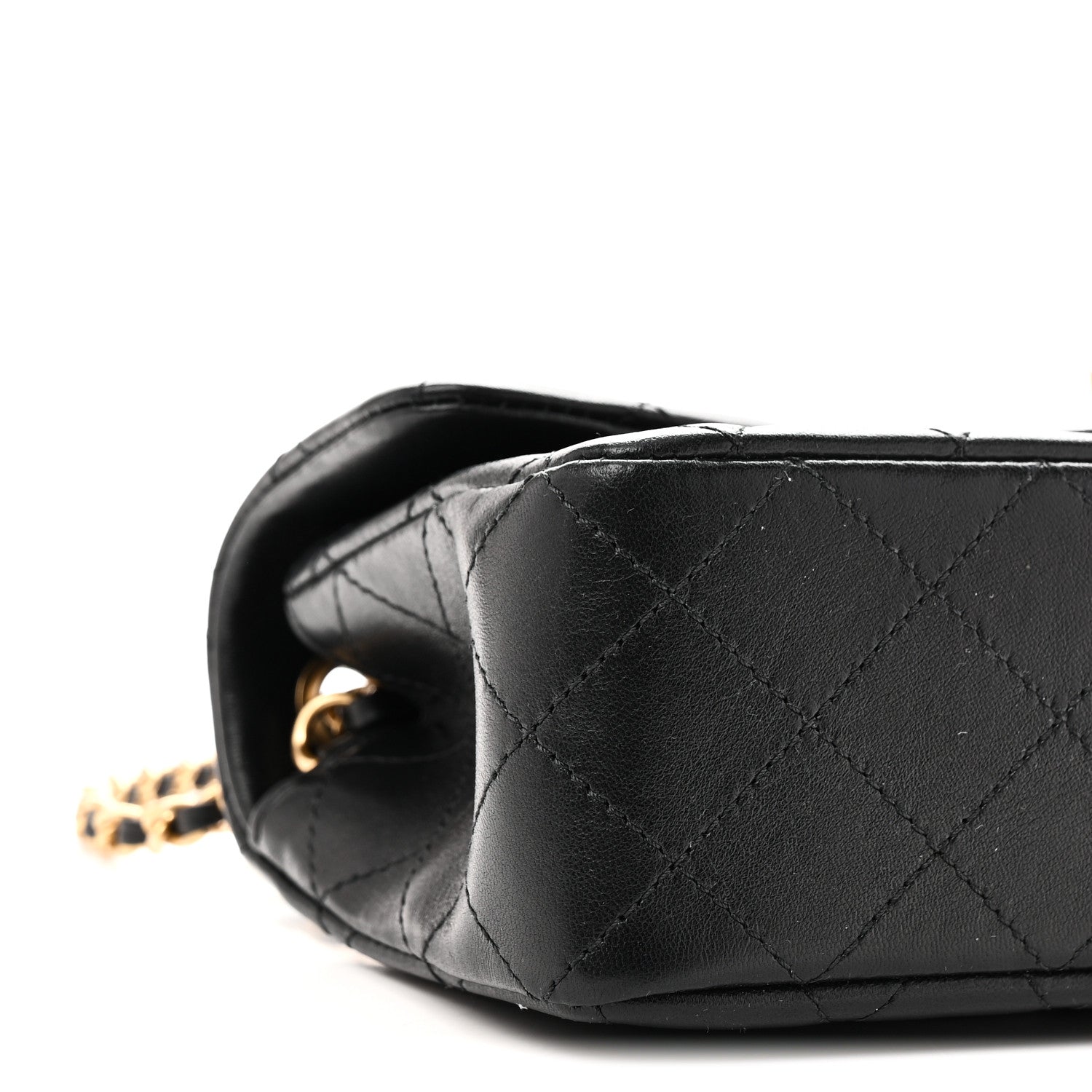 Chanel Lambskin Quilted Mini Rectangular Pearl Crush Flap Black 9 of 11