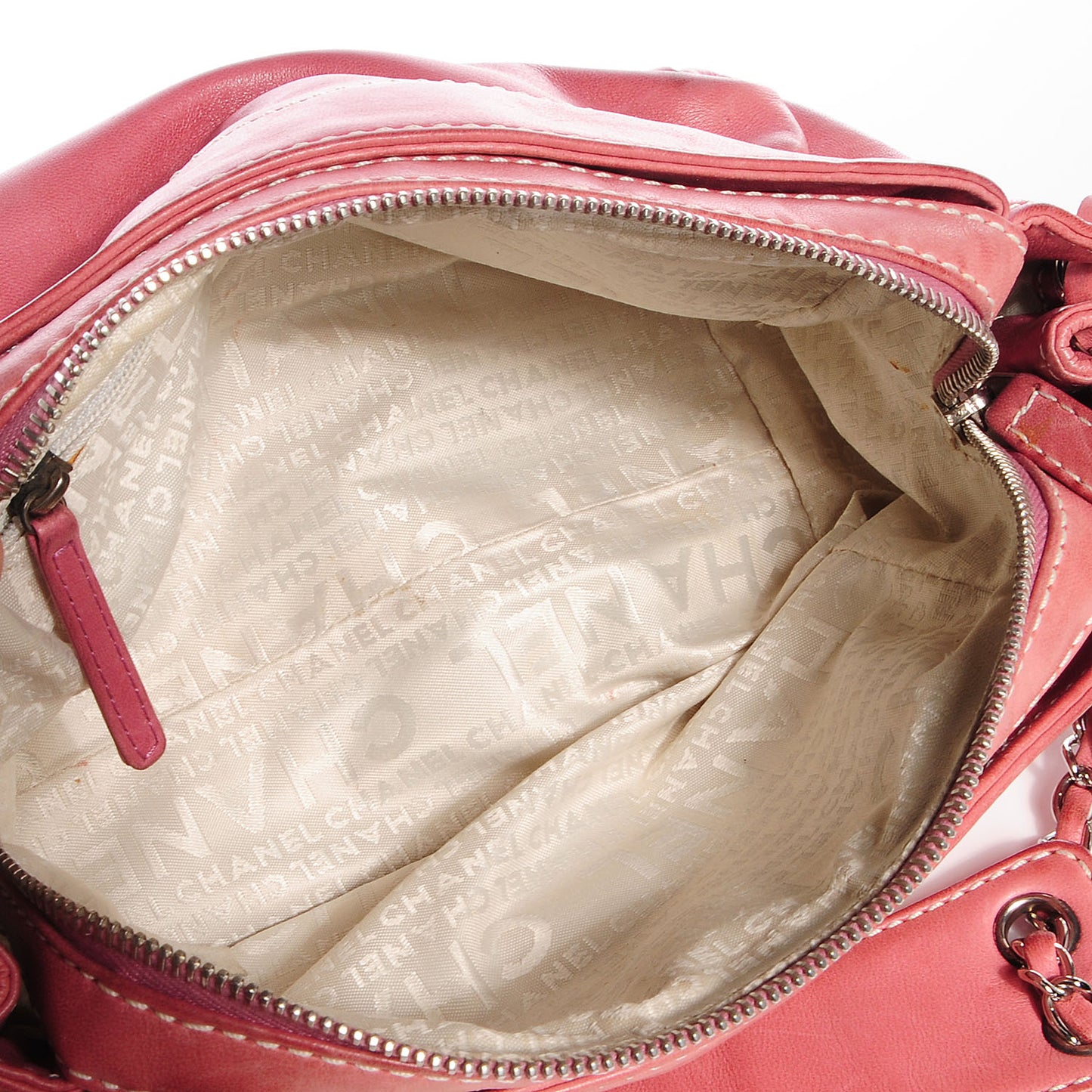 Lambskin Lax Accordion Hobo Pink