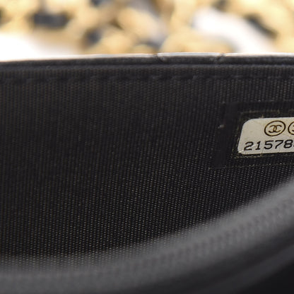 Chanel Lambskin Quilted Boy Wallet On Chain WOC Black 8 of 12