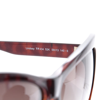 Tom Ford Lindsey Cat Eye TF434 Sunglasses Tortoise 7 of 9
