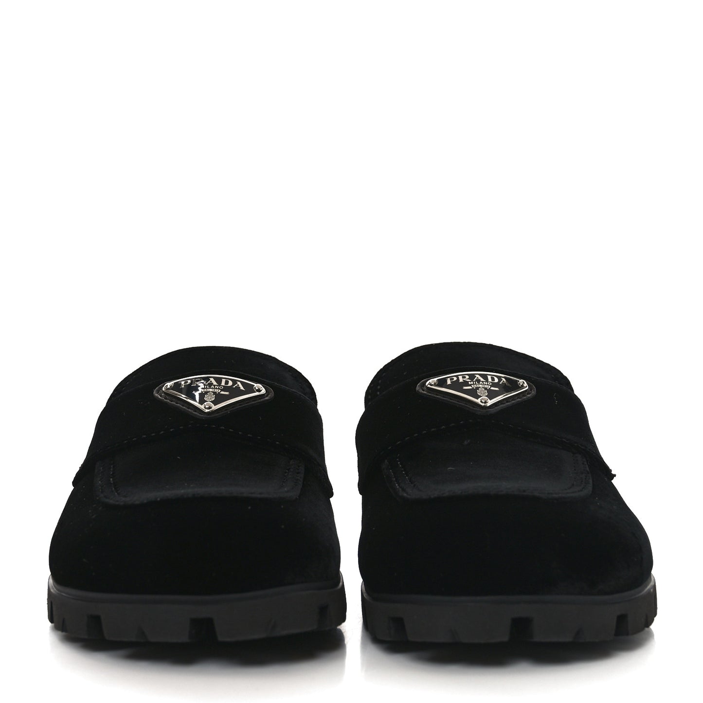 Velluto Triangle 20mm Flat Mules 35.5 Black