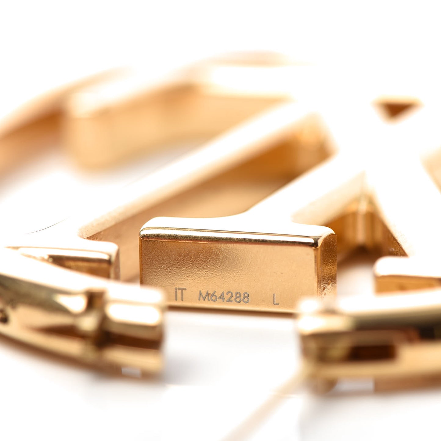 Metal Louise Hoop Earrings Gold