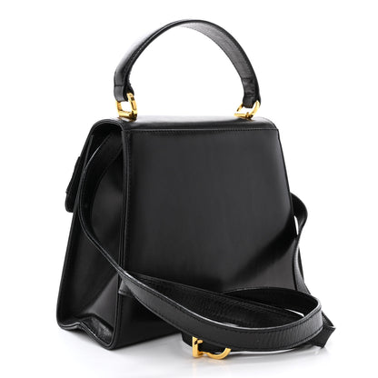 Salvatore Ferragamo Calfskin Vera Bow Mini Top Handle Crossbody Bag Black 3 of 12