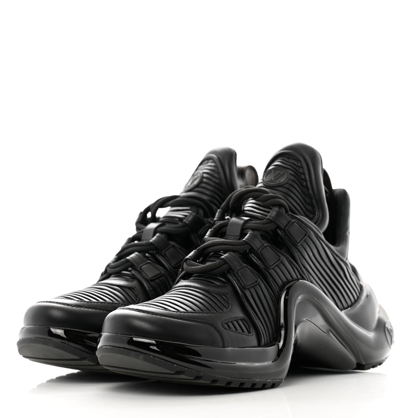 Calfskin LV Archlight Sneakers 37.5 Black