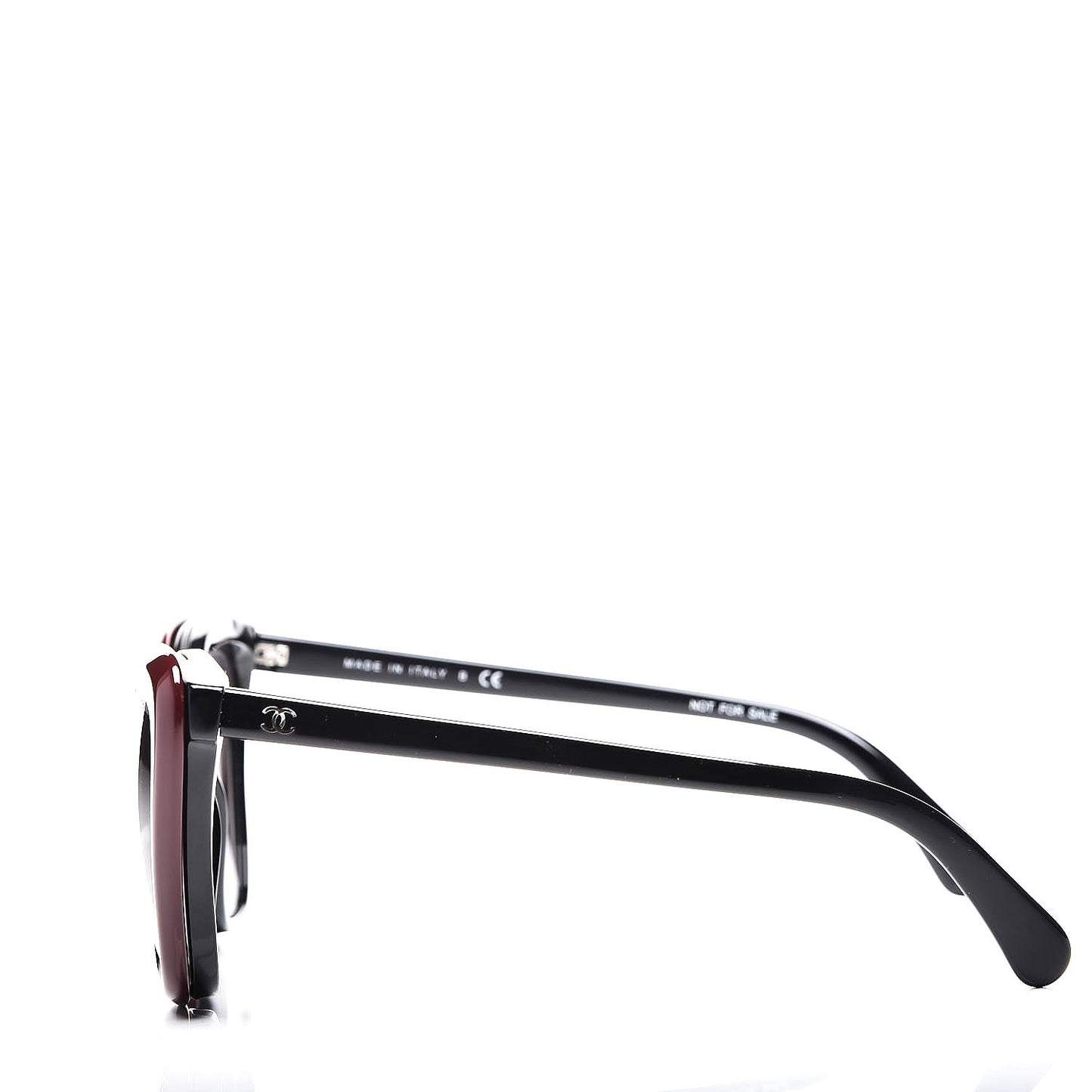 Clip On Sunglasses 5393 Black Burgundy