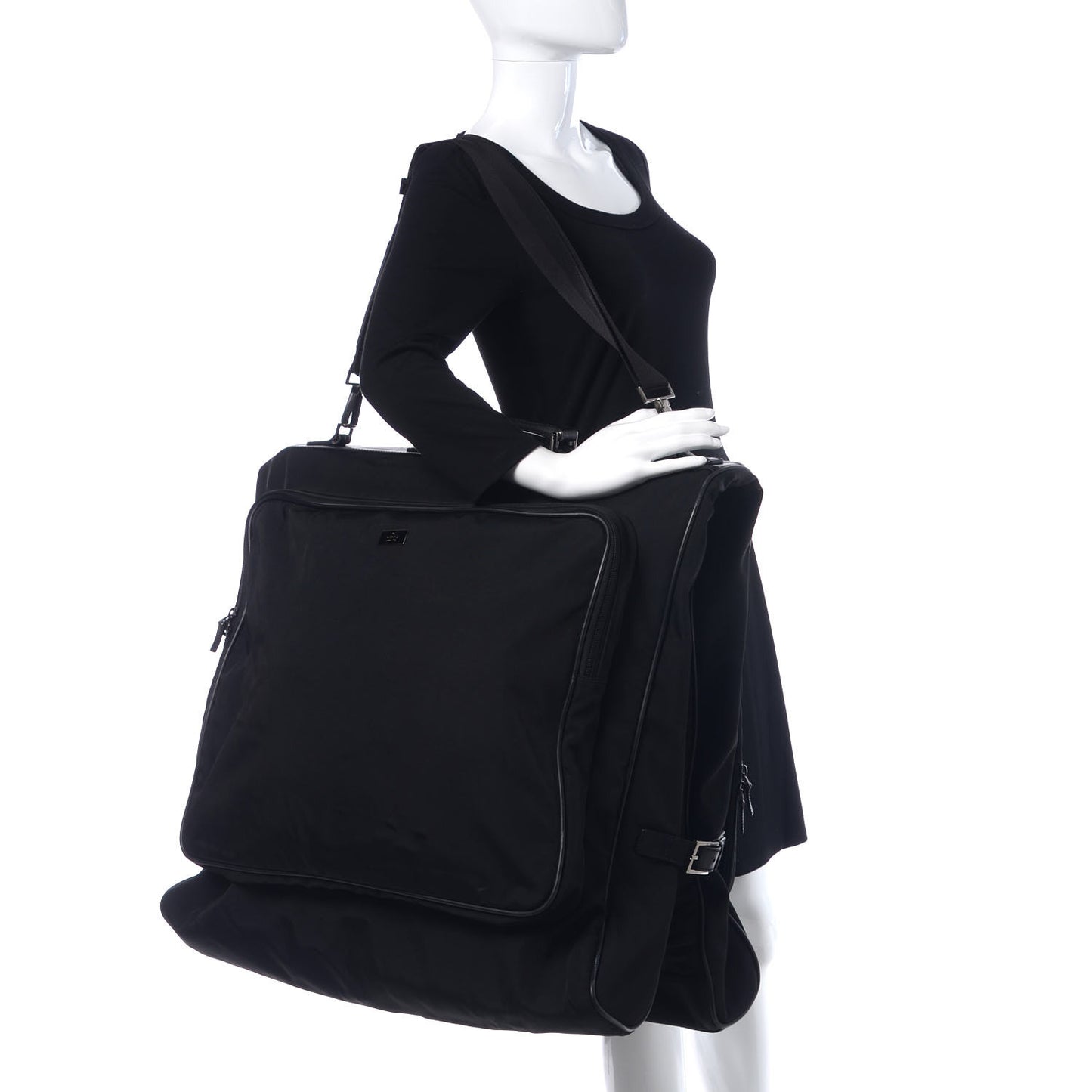 Canvas Large Garment Bag Black