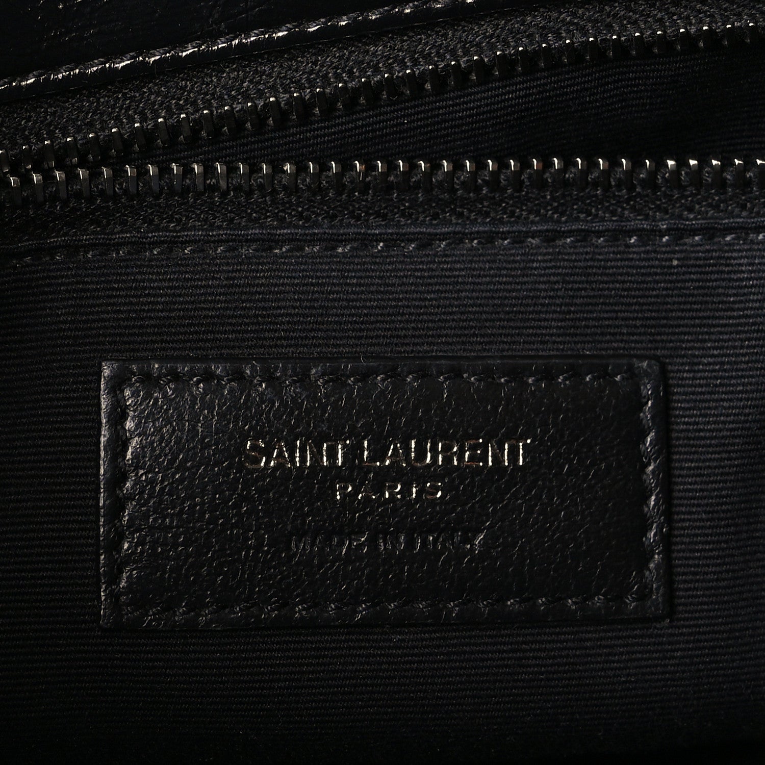 Saint Laurent Crinkled Calfskin Matelasse Monogram Medium Niki Chain Satchel Black 6 of 10