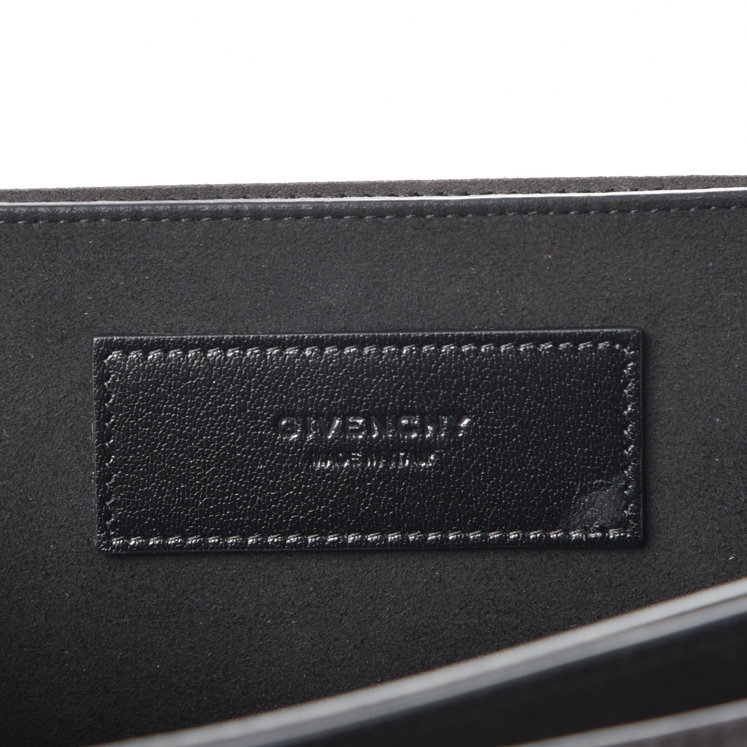 Givenchy Calfskin Suede Medium GV3 Flap Black 6 of 7