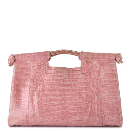 Nancy Gonzalez Crocodile Tote Pink 1 of 13