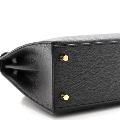 Hermes Epsom Kelly Sellier 25 Black 9 of 10