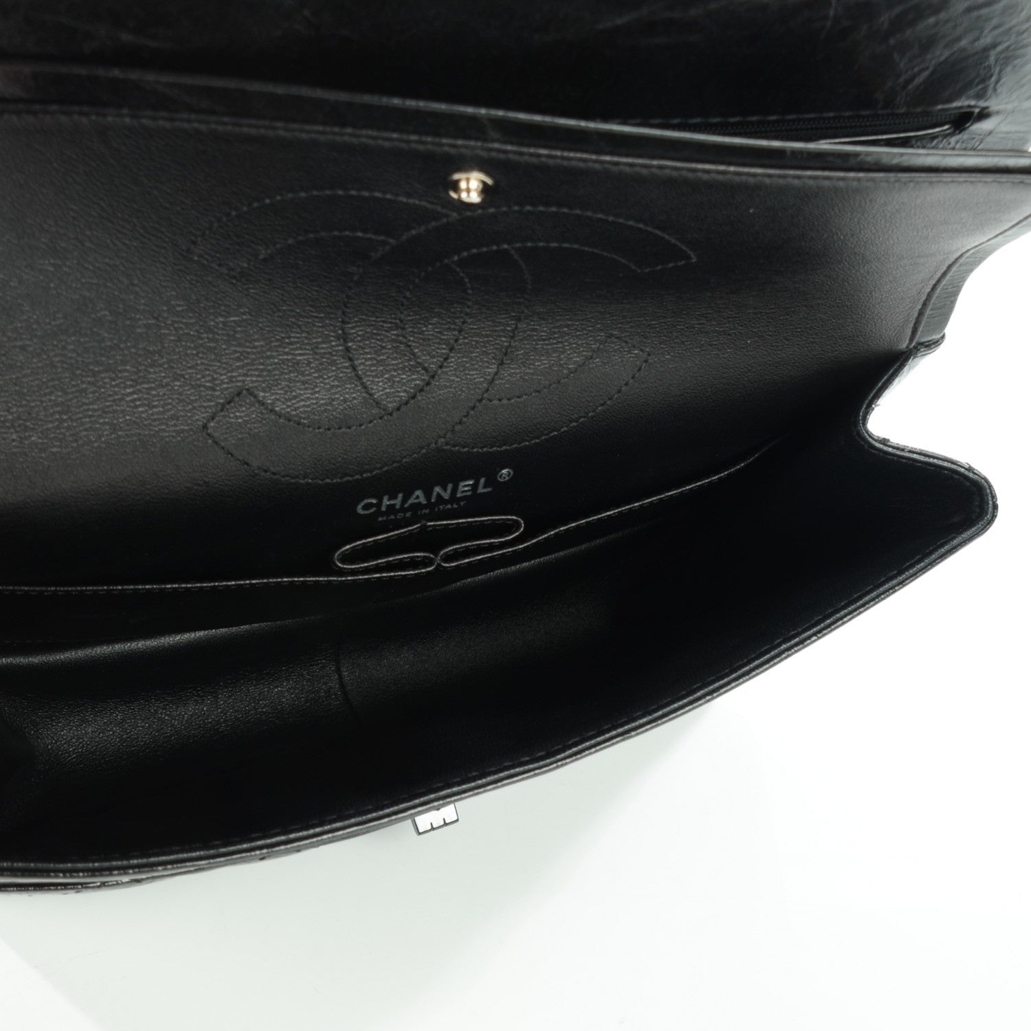 Chanel Glazed Calfskin Quilted 2.55 Reissue 226 Flap Black 5 of 8