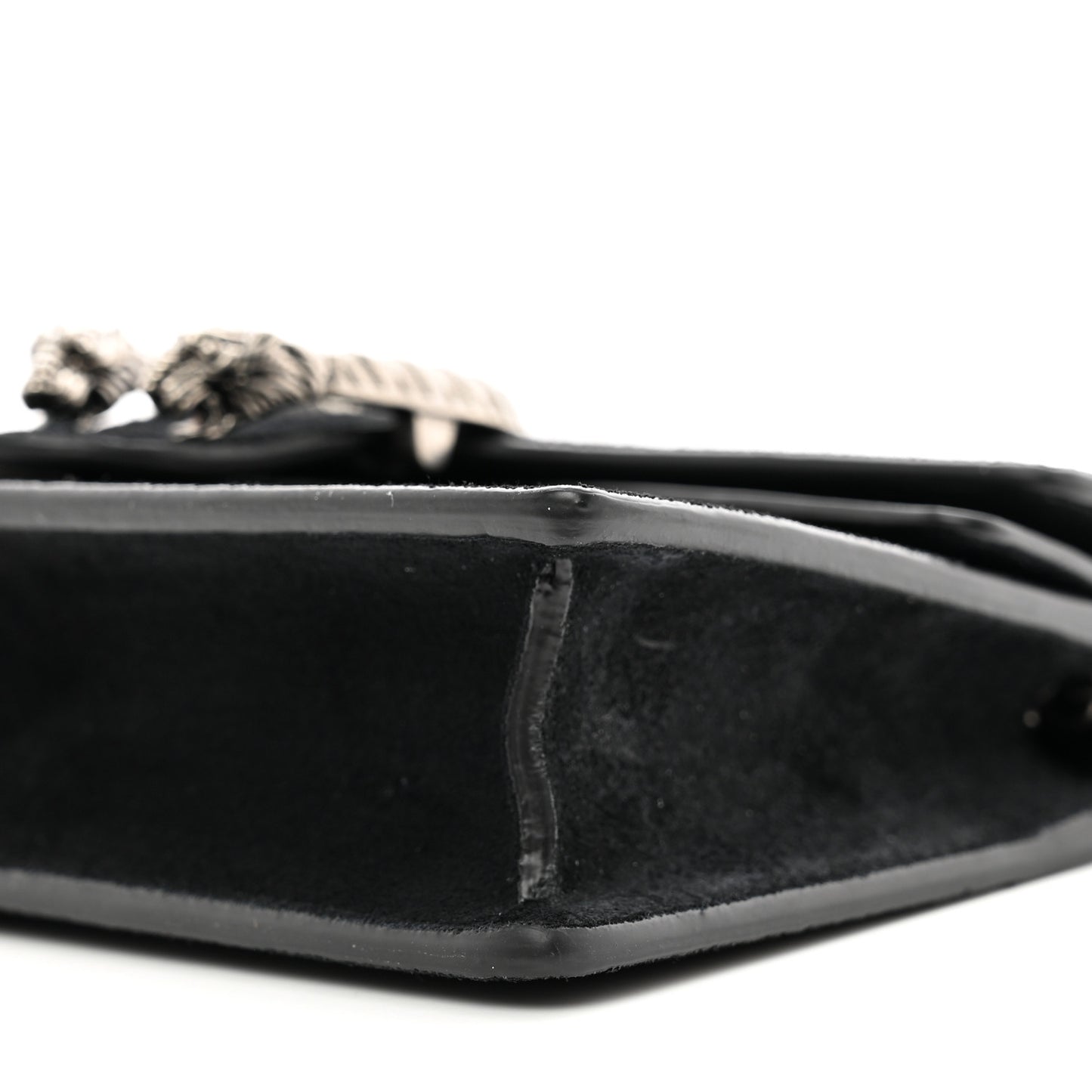 Suede Super Mini Dionysus Shoulder Bag Black