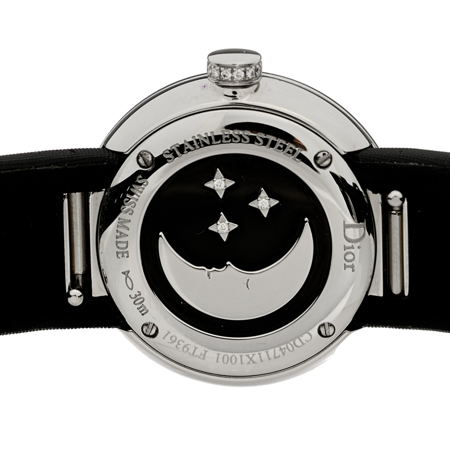 Christian Dior Stainless Steel Satin Diamond Bezel Mother of Pearl 25mm La D De Dior Rose Celeste Quartz Watch 4 of 4