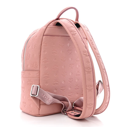 MCM Calfskin Ottomar Monogram Small Backpack Pink 3 of 13
