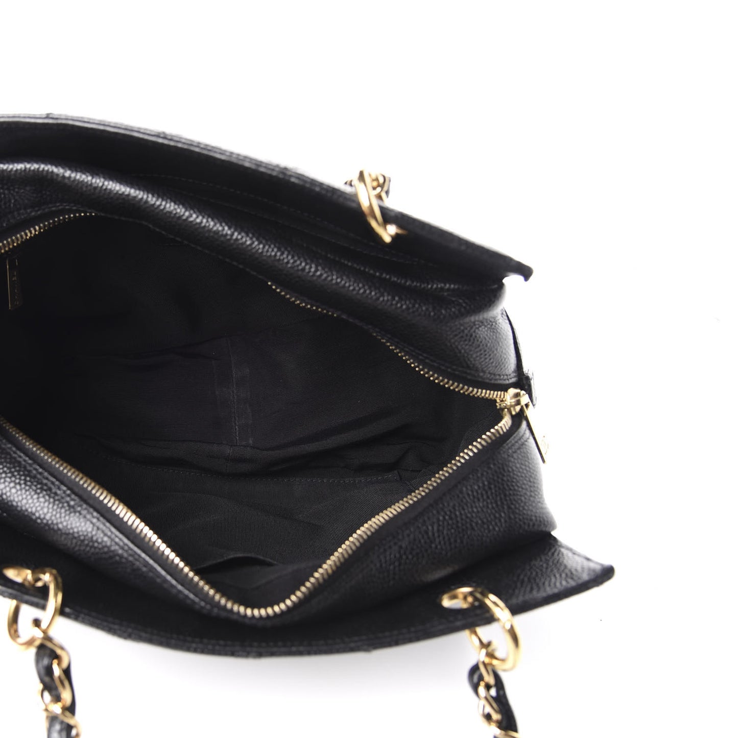 Caviar Quilted Petit Timeless Tote PTT Black