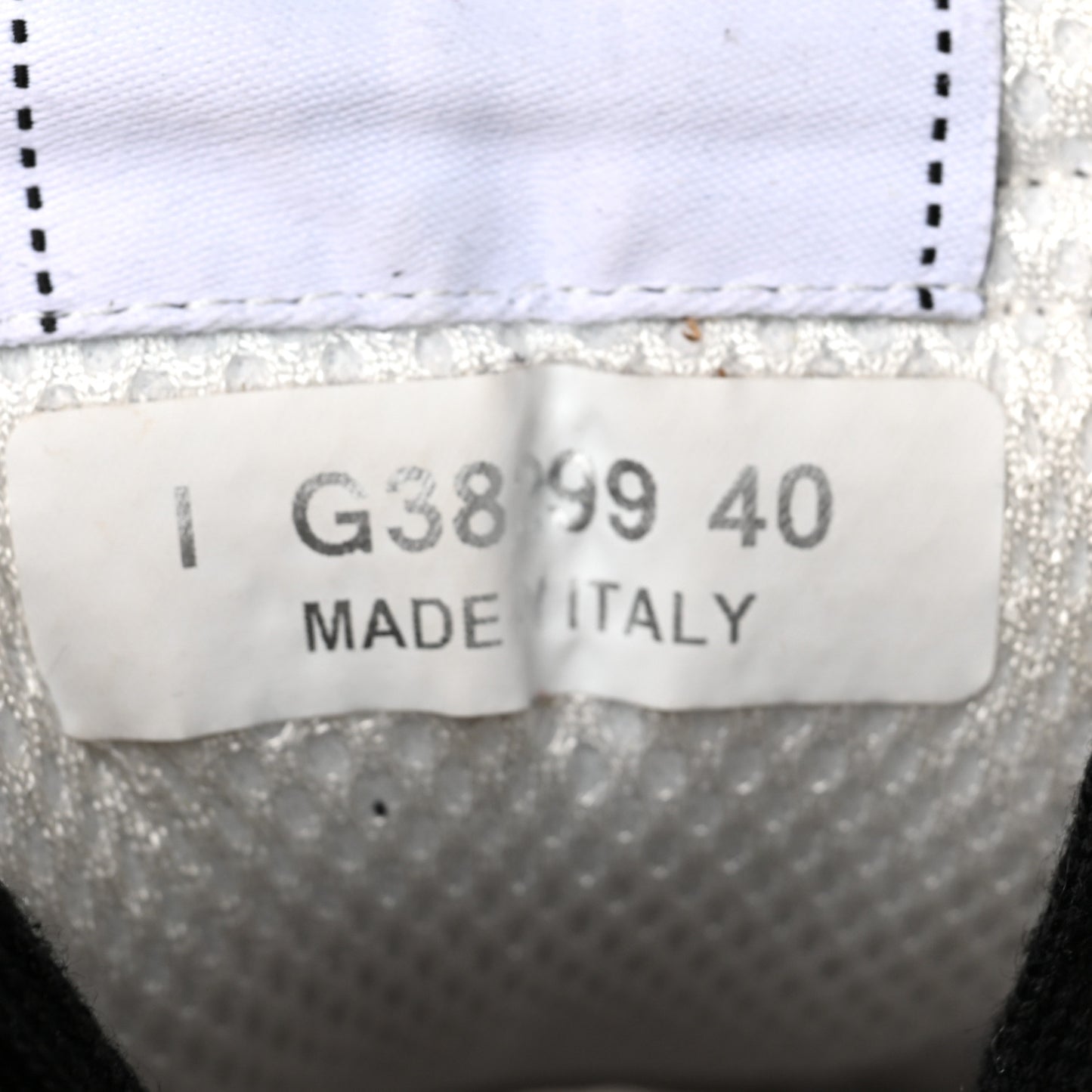 Mesh Suede Grained Calfskin Womens CC Sneakers 40 Black White