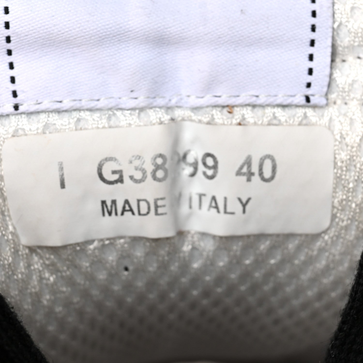 Chanel Mesh Suede Grained Calfskin Womens CC Sneakers 40 Black White 7 of 9
