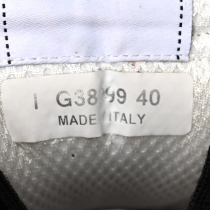 Chanel Mesh Suede Grained Calfskin Womens CC Sneakers 40 Black White 7 of 9