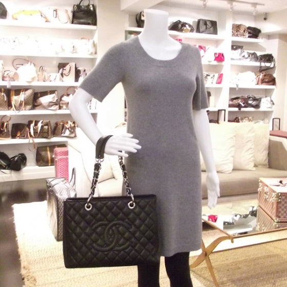 Caviar Grand Shopping Tote GST Black