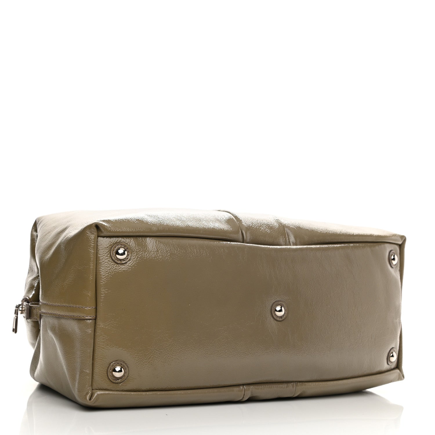 Saint Laurent Textured Patent Medium Easy Sac Taupe 4 of 9