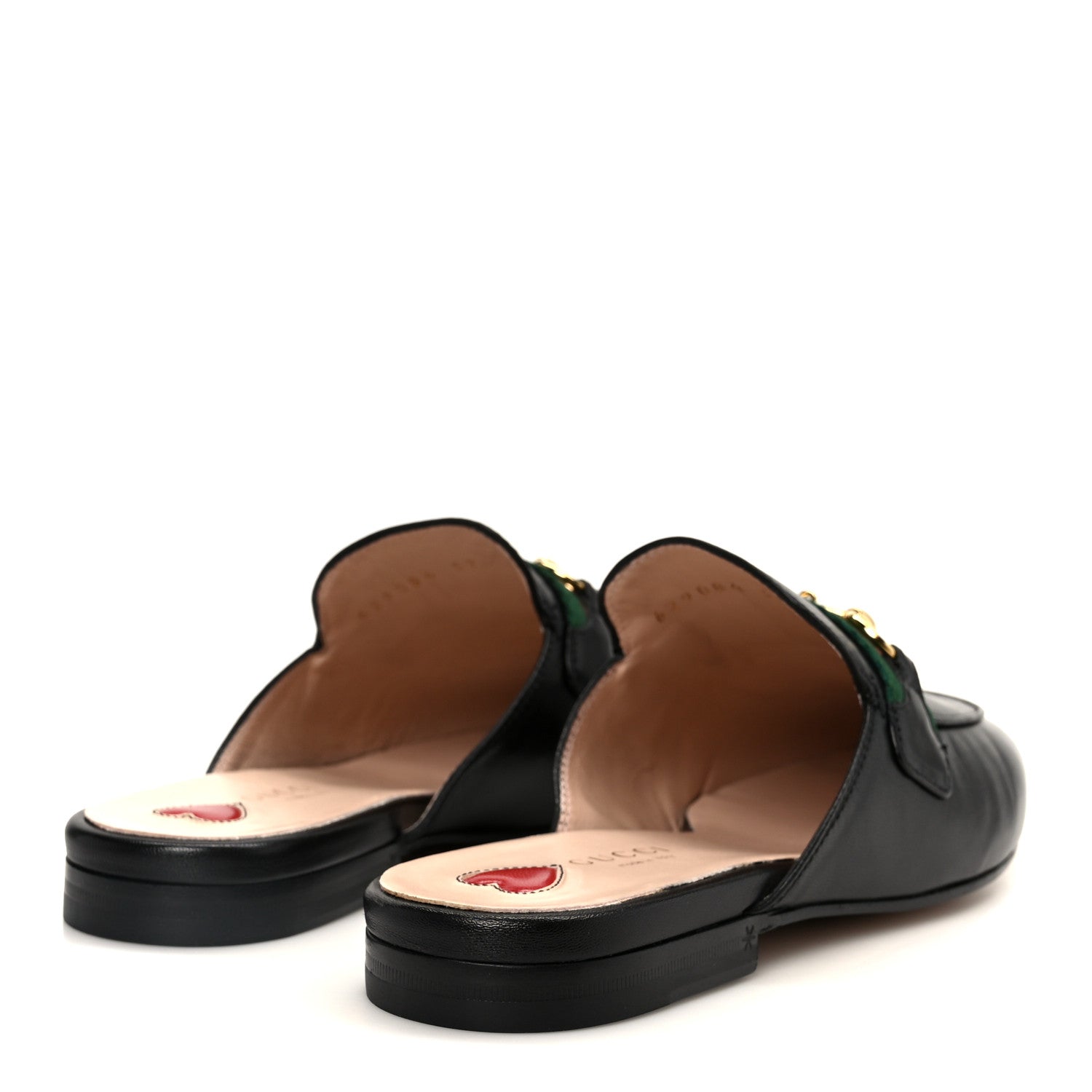 Gucci Malaga Kid Web Womens Princetown Slippers 37 Black 5 of 10