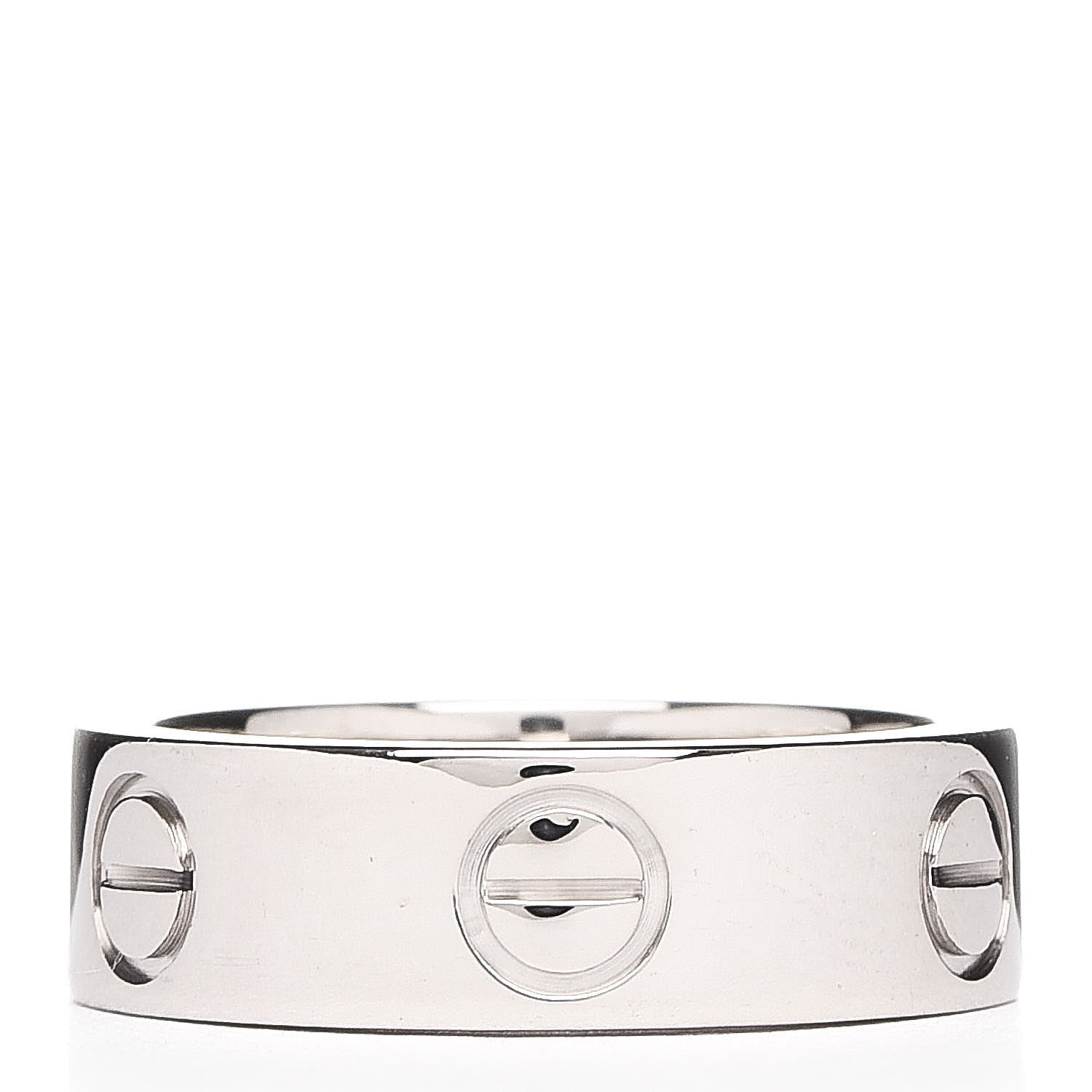 Cartier 18K White Gold 5.5mm LOVE Ring 49 4.75 3 of 6