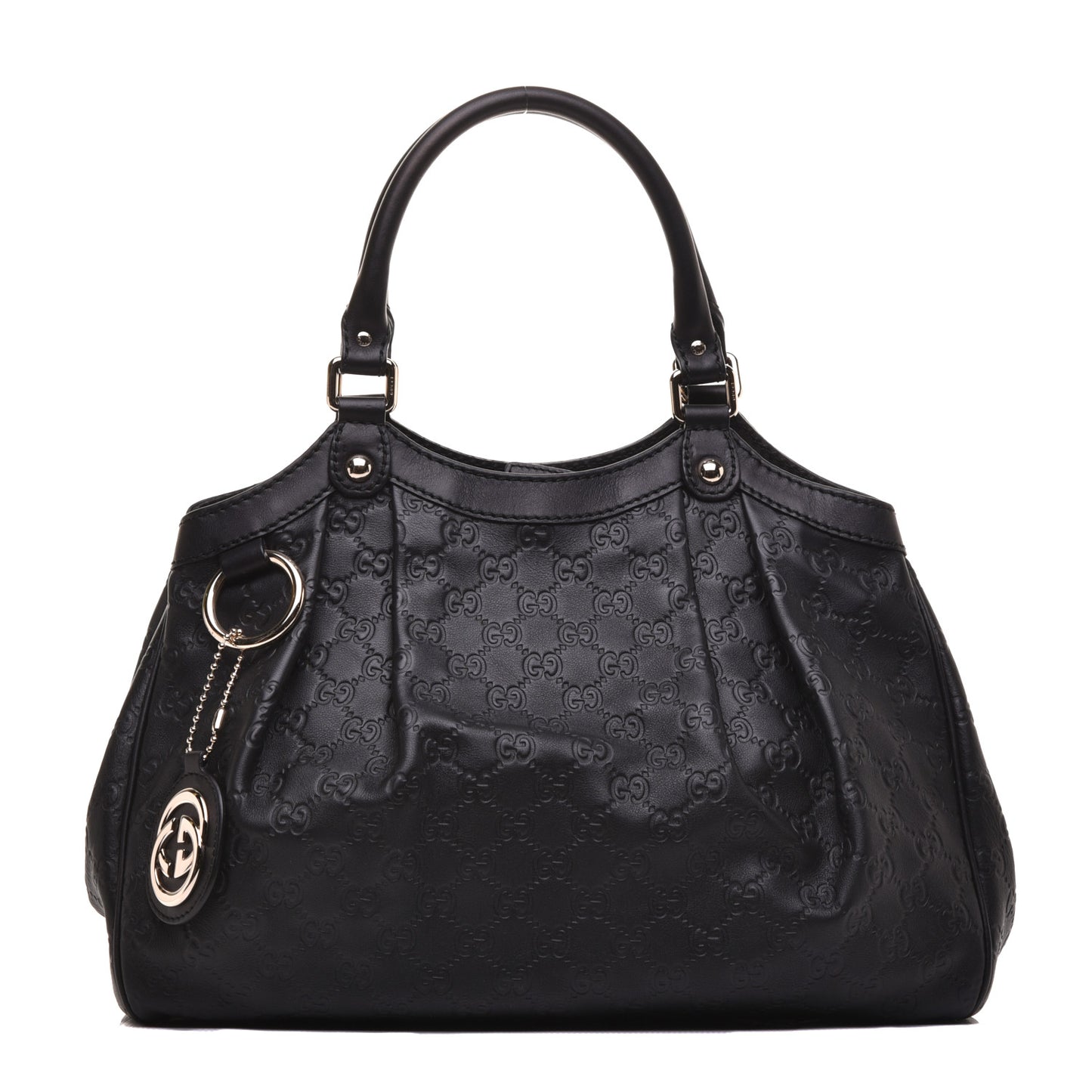 Guccissima Medium Sukey Tote Black