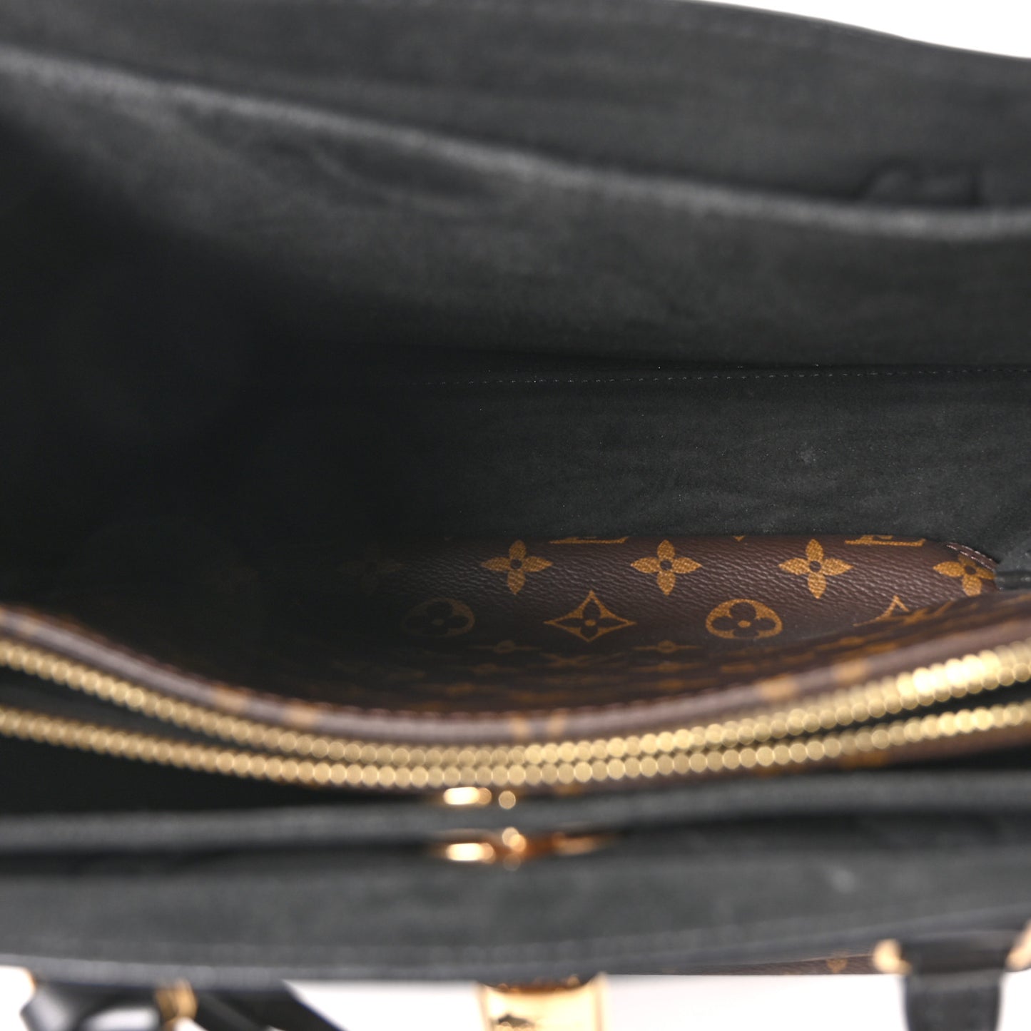 Monogram Flower Tote Black