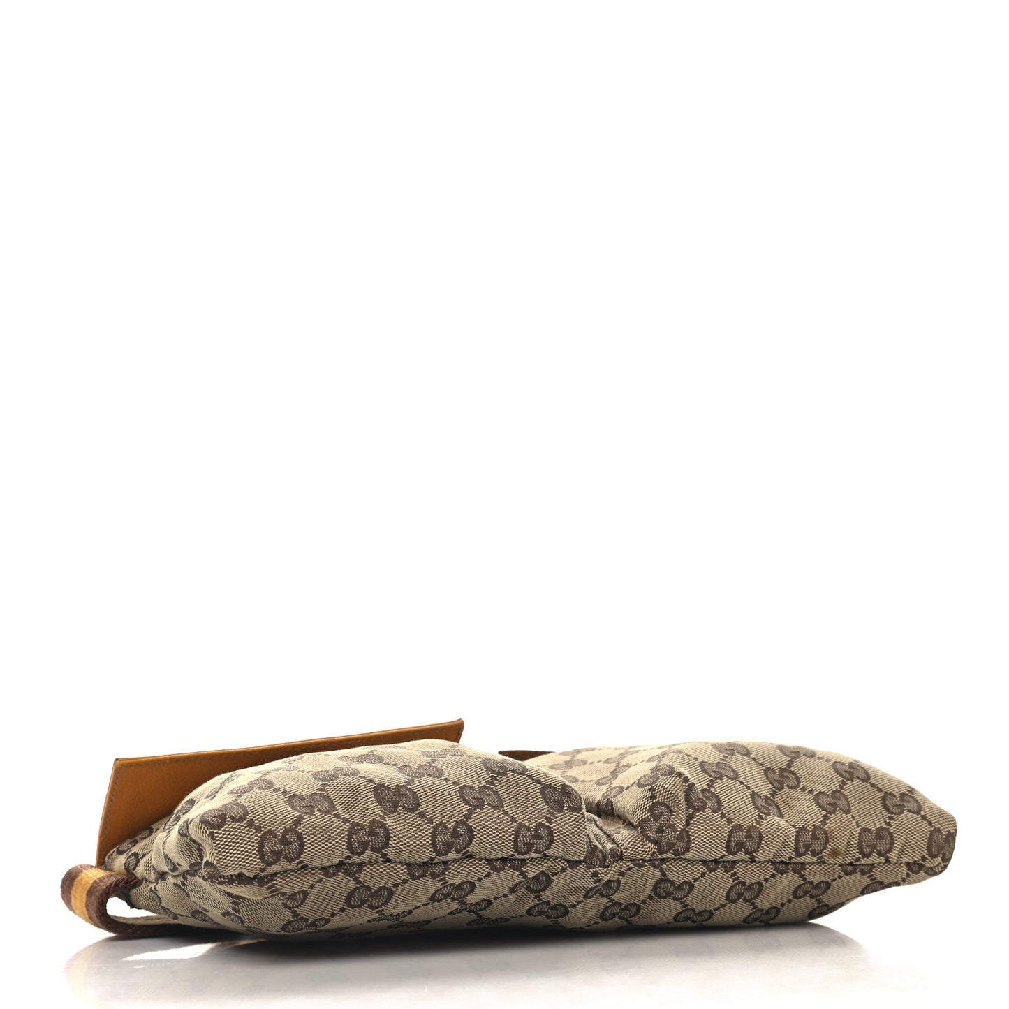 GG Monogram Web Double Pocket Belt Bag Yellow