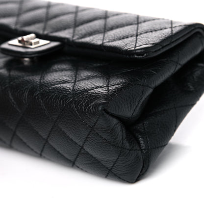 Chanel Grained Calfskin Quilted 2.55 Reissue Flap Belt Bag Clutch Black 11 of 17