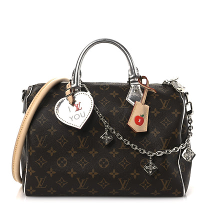 Louis Vuitton Monogram 57th Street NYC Speedy Soft 30 Silver 1 of 9