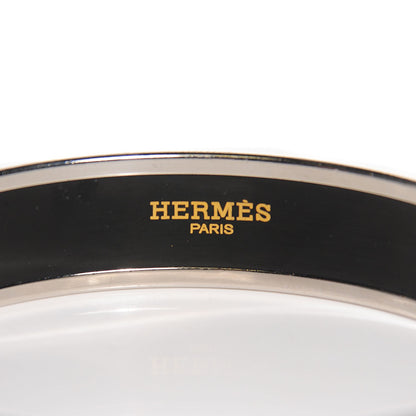 Hermes Enamel Printed Caleche Medium Bracelet 70 White 4 of 4