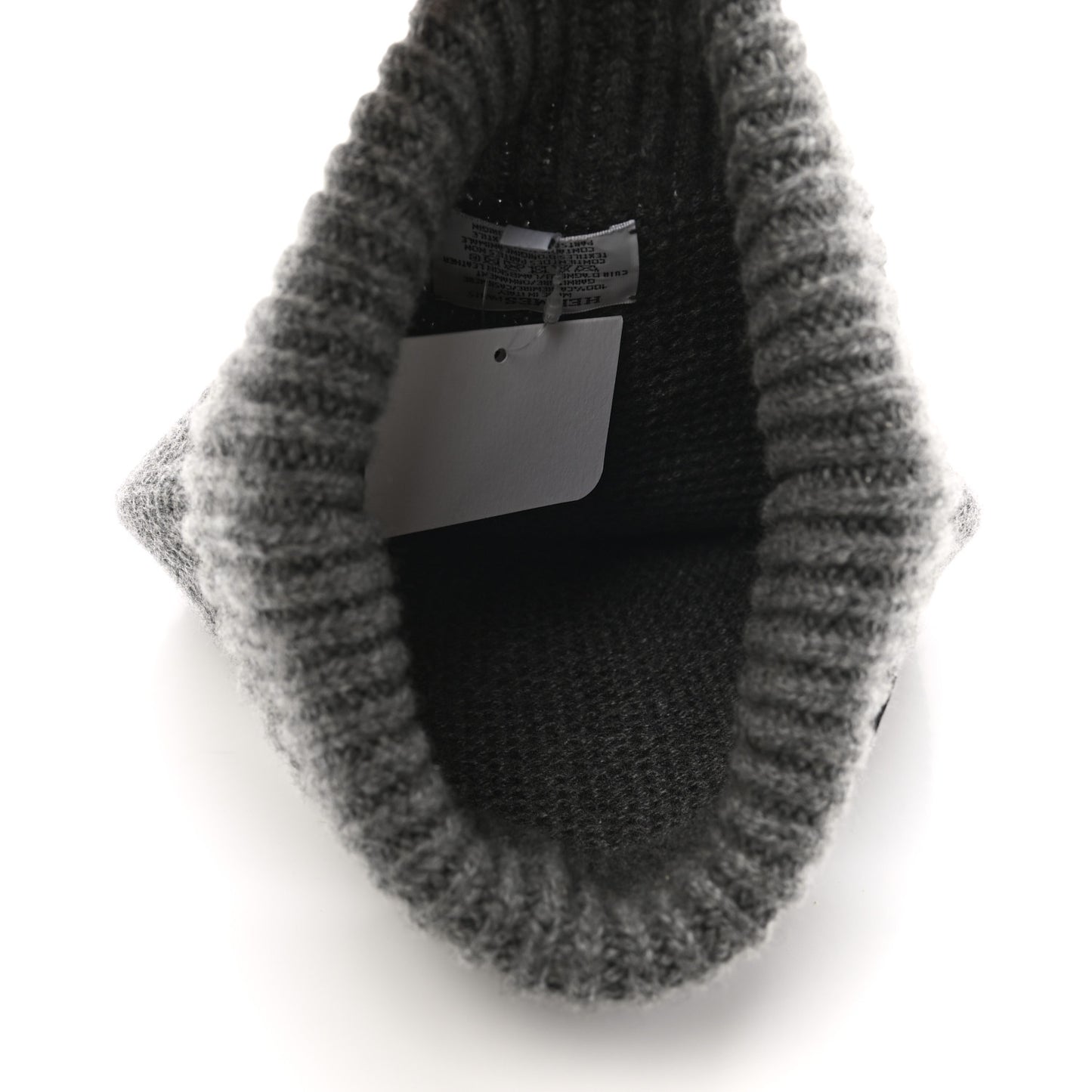 Cashmere Beanie Hat M Gris Chine