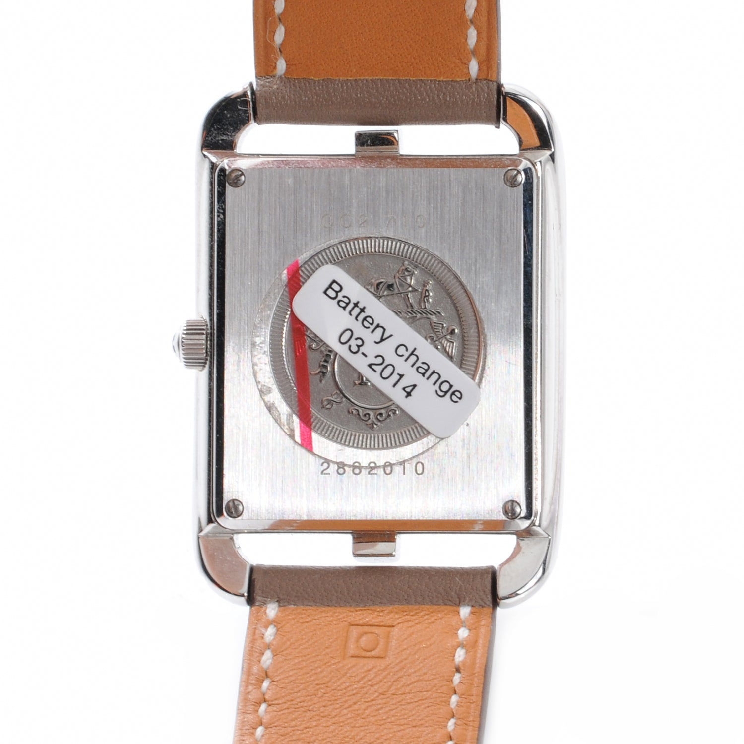 Hermes Stainless Steel Swift 29mm Cape Cod Double Tour Quartz Watch Etoupe 7 of 10