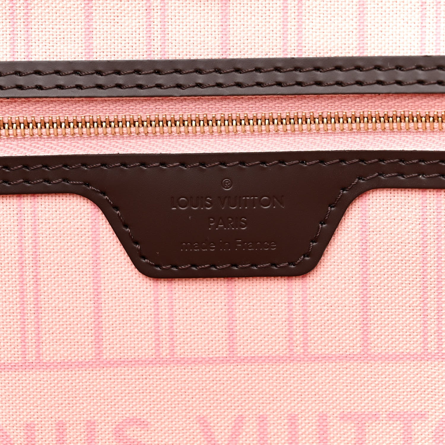 Louis Vuitton Damier Ebene Neo Neverfull MM Rose Ballerine 7 of 11