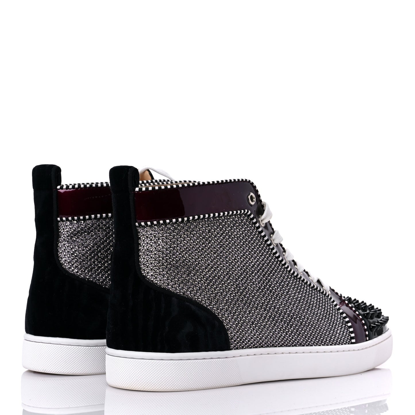 Lame Lou Spikes Flat Sneakers 45 Antic Silver