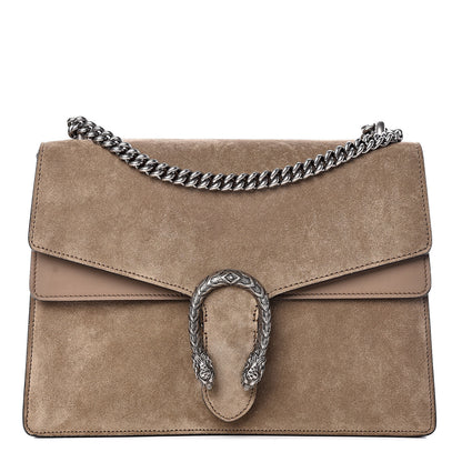 Gucci Suede Medium Dionysus Shoulder Bag Taupe 1 of 13